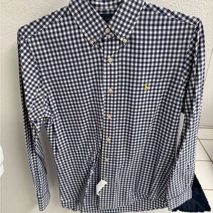 Ralph Lauren Navy Checkered Men's Shirt